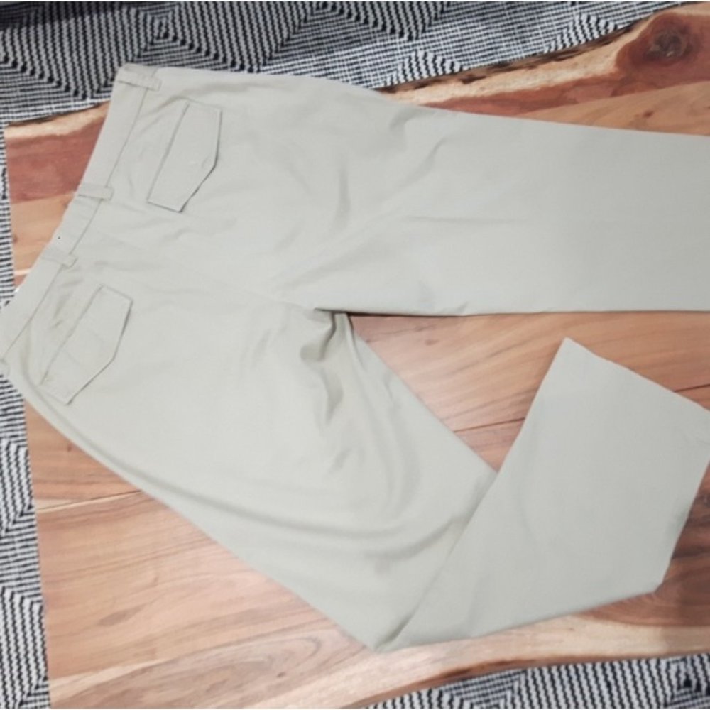 MENS BANANA REPUBLIC STRAIGHT FIT COTTON PANTS- OFF WHITE- 32/30 - Picture 4 of 13